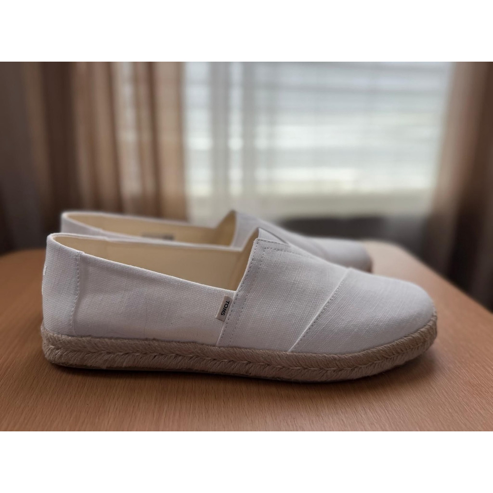 Toms Women Alpargata Rope Canvas Slip-On Sneakers Off White SZ 9.5 M Espadrille - Picture 11 of 16